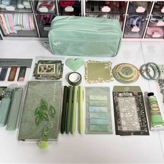 Botanical Stationery Gift Set – Green