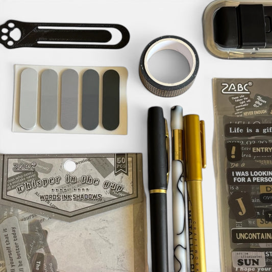 Black & Gold Stationery Gift Set