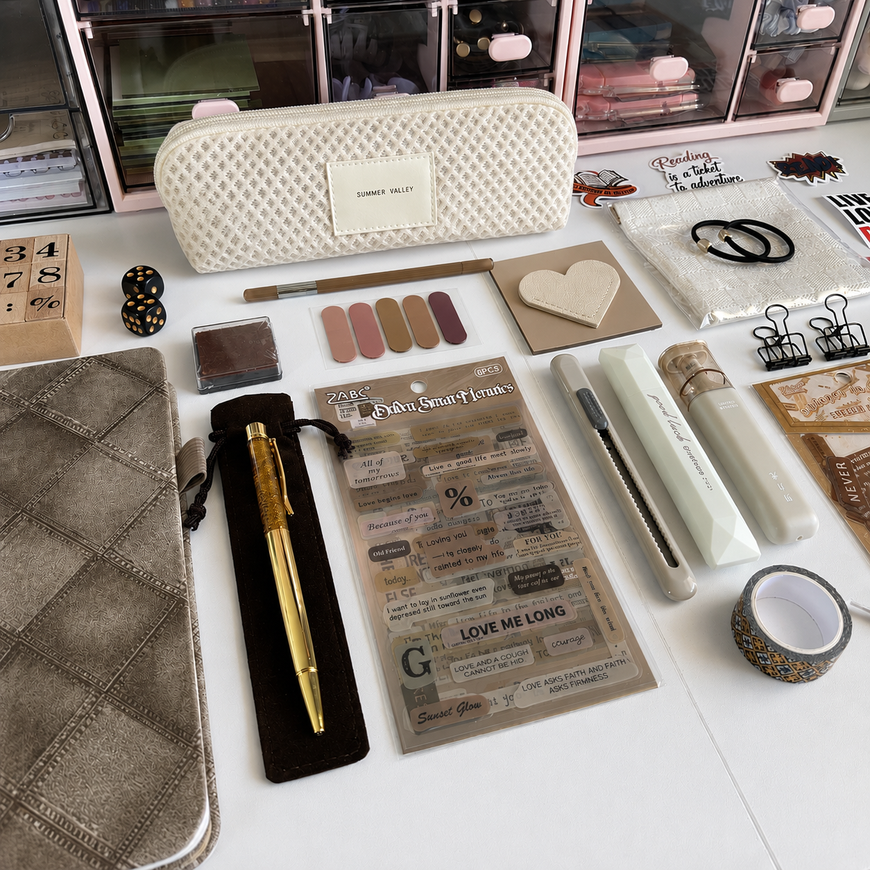 Beige Stationery Gift Set