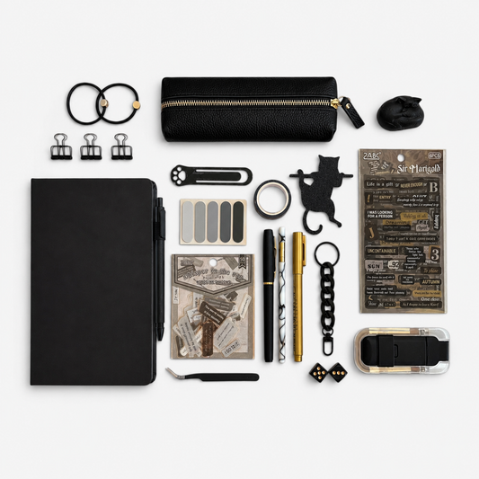 Black & Gold Stationery Gift Set
