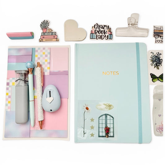 Aesthetic Stationery Set – Sky Blue