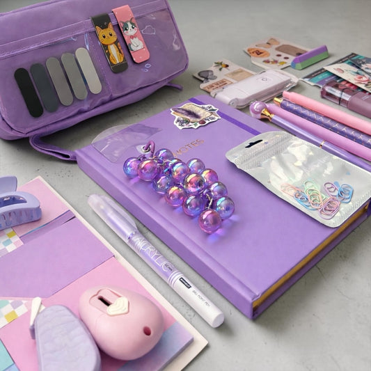 Aesthetic Stationery Set – Lavender