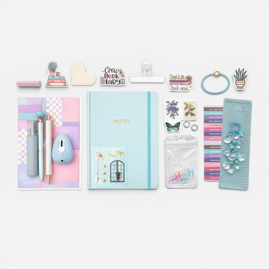 Aesthetic Stationery Set – Sky Blue