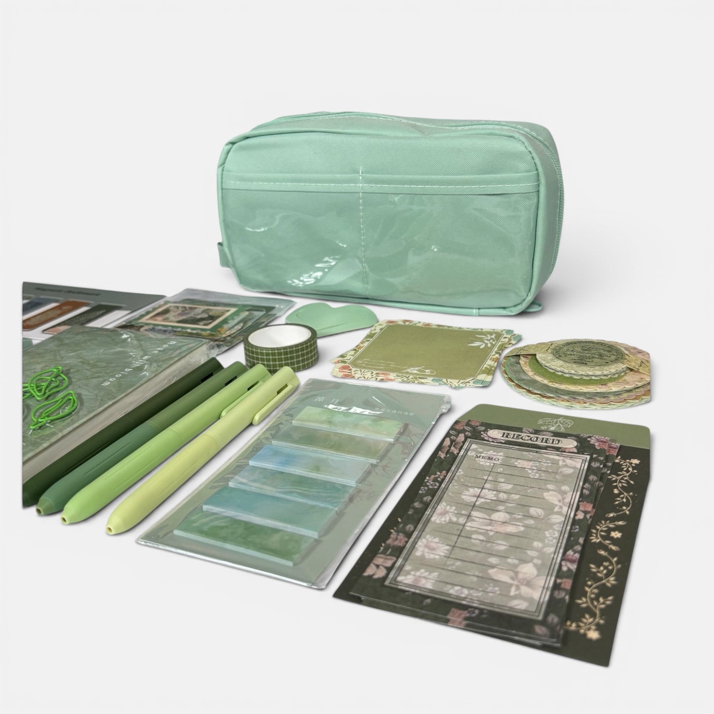 Botanical Stationery Gift Set – Green