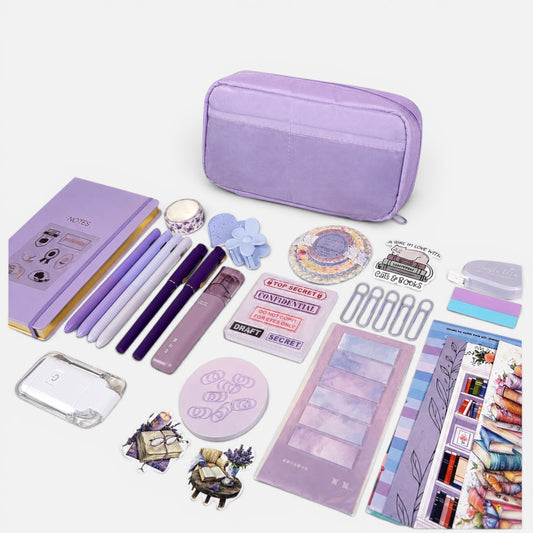 Lavender Bookish Stationery Gift Set